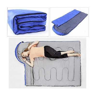 Handuo Camping sovepose Rejse Pillow Kompakt Kompression Sack sovepose til voksne Børn blå