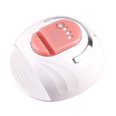 Pink bærbar Eu Plug Smart 4-gear Timing 42 LED UV Lys Nail Lamp med telefonholder