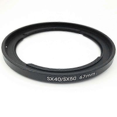 67 mm:n suodatinsovitin Sx30 Sx40 Sx50 Sx520 -mallille, vaihto -Dc67A musta