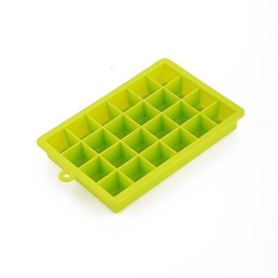 Silikone Ice Cubes Tray Square Ice Cube Maker Easy-release Mold Til Whisky Cocktail Fruit Juice Soda Køkken Tools Gadget Grøn