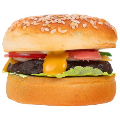 Artificiell simulering Burger Modell Fake Burger Decors Bageri Fotografering Prop