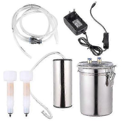 2 litran sähköinen lypsykone vuohille ja lampaille, ruostumattomasta teräksestä valmistettu ämpäri tyhjiöpumpulla kotitalouksien lypsäjän EU-pistok...