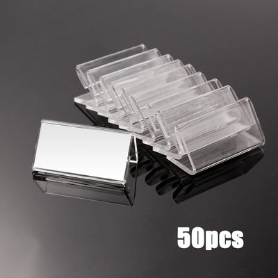 25-100kpl Miniakryyli pieni kylttinäyttö Pidike Hinta Nimi Kortti Tunniste Tarra 50pcs