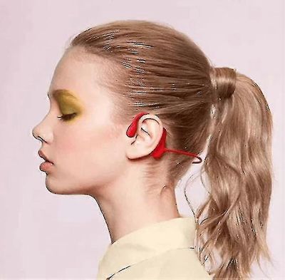 Luujohtokuulokkeet Bluetooth 5.0 langattomat kuulokkeet Vedenpitävät urheilukuulokkeet mikrofonilla harjoitteluun, juoksuun ja ajamiseen punainen