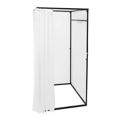 CNCEST 200 cm kannettava irrotettava vaatekauppa sovituskoppi siirrettävä pukuhuone pukuhuone pukuhuone valkoinen
