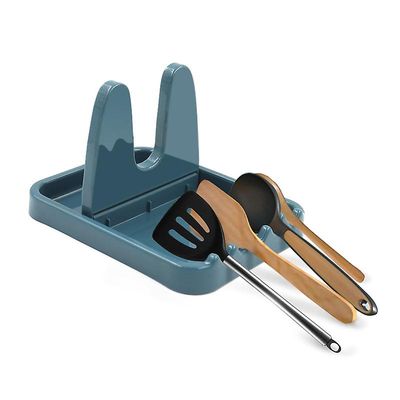 Spatel suppe spoon holder foldbar gryde låg rack varmebestandig opbevaring hylder