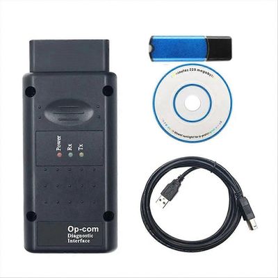 OPCOM 2021 USB-sovittimen diagnostiikkatyökaluilla Op-Com V1.95 Flash Update Op Com V2021 for Opel Car Diag Musta
