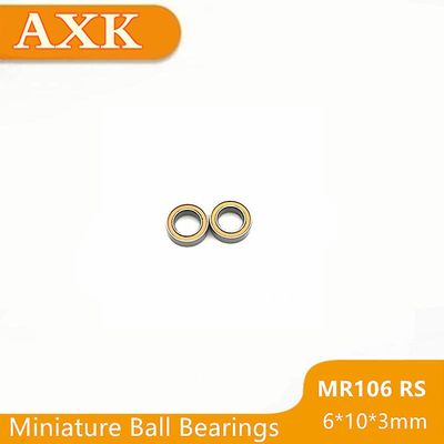 Kampagne skyndte sig Mr106rs med Abec-3 (10stk) 6x10x3 Mm Miniature Mr106-2rs Kuglelejer Orange forseglet Mr106 2rs