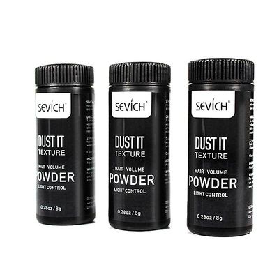 Fluffy Hair Powder Modellering Hår Volumizing Mattifying Powder Fiber Hairspray Mænd 3PCS