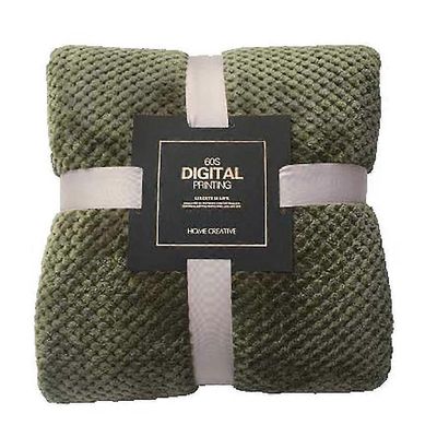 Pehmeä lämmin ruudullinen fleece sängyn peitto suuri verkko flanelli peitot paksu hengittävä