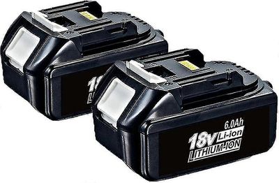 XJ2-pakkaus yhteensopiva Makitan kanssa 18V akku 6.0 Ah Lxt Li-ion Bl1850B Bl1830B Bl1860B Johdoton, 100% NE
