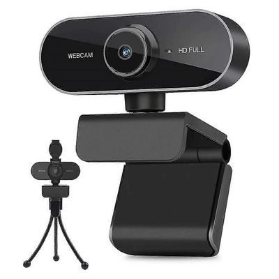 Verkkokamera mikrofonilla, Full Hd 1080p Webcam VideoKamera tietokoneille Pc Kannettava tietokone Tietokone Tietokone, Usb Plug and Play, Konferens...