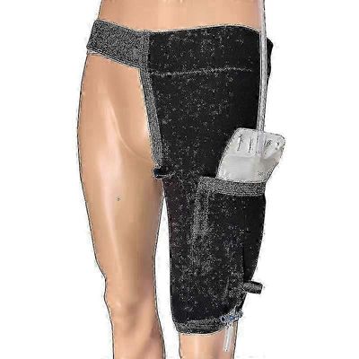 Katetrin jalkapussin pidike - pestävä virtsapussin kansi vyötärövyön inkontinenssiin, kestävä YRSD-malli M BLACK