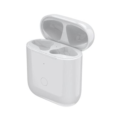 Erstatning av trådløst ladeetui for 1 2 laderveske for AirPod 1/2 generasjon, støtte Bluetooth-sammenkobling Hvit