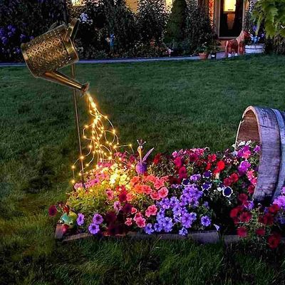 Witdreamer Solar Powered Led String Light Vanding Kan Udendørs Garden Lamp Decor Single Kettle