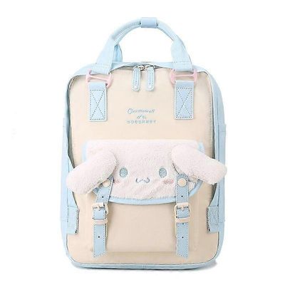 Sanrio Cinnamoroll laukut Y2k Tyttö Sarjakuva Luxury Design Koululaukku Naiset Söpö trendi Reput Tablettilaukku Korealaistyylinen olkalaukku P 38x28cm