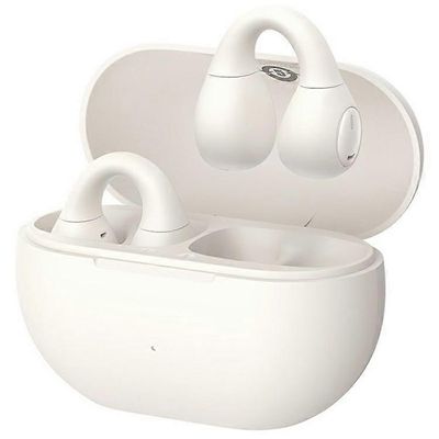 BASEUS Bass 15 Clip Open Ear TWS Earbuds Clip-on langattomat Bluetooth-kuulokkeet 0.3m Type-C -kaapelilla Valkoinen