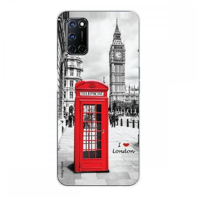 Crazy Kase Hull For Oppo A72 In Silicone Soft 1 Mm, I Love London