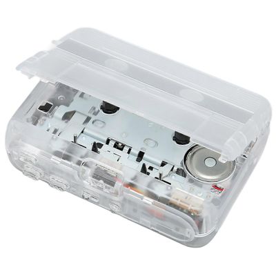 TON007B Bluetooth-kasettisoitin kuulokkeilla, automaattinen suunnanvaihto, stereokasettisoitin, valkoinen