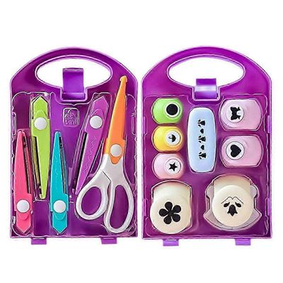 DIY Rei'ittimen askartelusarja, Käsityöreiän lävistysmuotojen sarja, Reikäreikä lapsille, Muotoleikkurit käsitöihin S