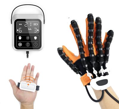 Käsien kuntoutuskäsineet Robottikäsien hierontalaite Kuntoutusharjoittelu Sormiharjoittelija Aivohalvaus Hemiplegia Rehab Oikeus XL