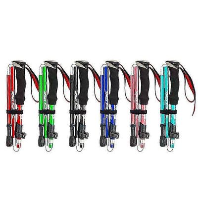 Naturehike 5-osaiset taitettavat antishock-vaellussauvat patikointiin violetti 110-130cm