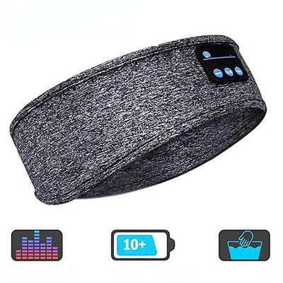 Zch Bluetooth Sleep Headset Trådløst musikheadset Øjenmaske Gray Headband