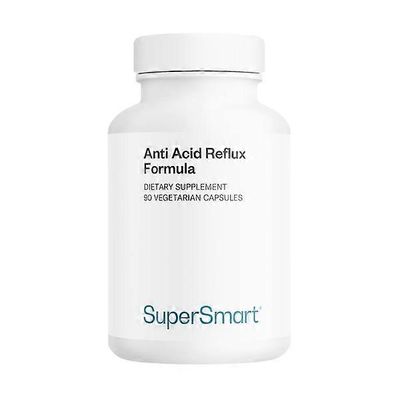 SuperSmart SA SuperSmart Anti-Acid Reflux Formula -ravintolisä - 90 kasviskorkkia.