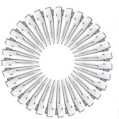 Sztxj 70kpl metallisia ankkalaskutettuja hiusklipsejä naisten muotoiluleikkauksiin, hopeisia hiuspinssejä pitkille hiuksille, alligaattorikiharoita...