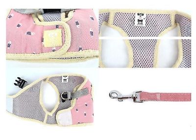 Handuo Hund Snor Pet Square Brystet Tilbage Teddy Vest Snor Pink xl
