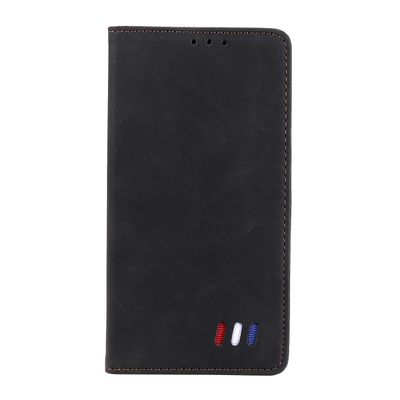 Etui til iphone Se 2020/8/7 Cover Magnetisk lukning Tegnebog Bog Flip Folio Stand View Læder cover Stødsikker - Sort