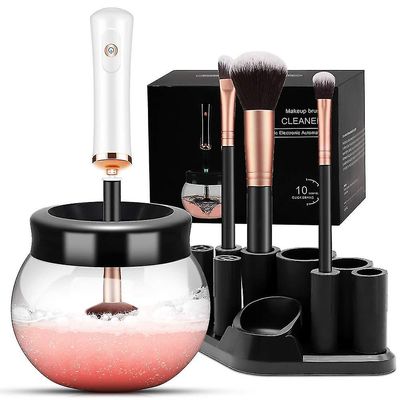 Barsinfi make-up børste vaskemaskine og tørretumbler, udstyret med kraftig roterende enhed Hvid