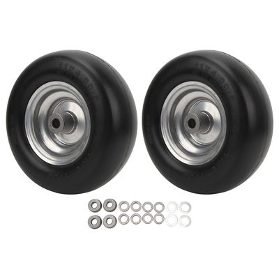 2kpl ruohonleikkurin renkaiden täyttövapaa 11 tuumaa halkaisijaltaan 4 tuumaa leveä lisävaruste vaihtoa varten