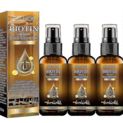 3x Biotin Hair Growth Spray Anti Hair Loss Fast Regrowth Scalp Treatment Serum