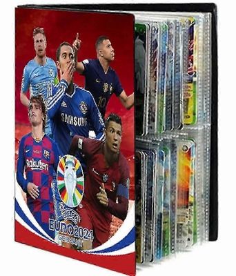 240 stjrnkortlda samlingsalbum bokmapp Fotbollsstjrnans kortalbum