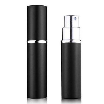 Boolavard 5ml gjenfyllbare parfyme Atomizer flaske for Spray duft pumpe reiseveske (Black)... Svart