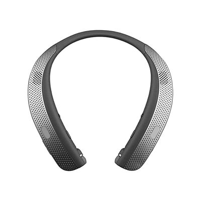 Bluetooth-hodetelefoner Trådløst stereonakkebånd med høyttaler for sportstreningsanrop Grå