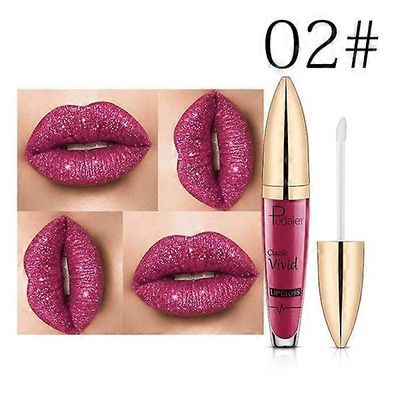 Pudaier Sexy Colors Changing Glitter Lipstick Liquid Metallic Lip Gloss Diamond Waterproof Pearl Lipgloss Naisten huulimeikki 2
