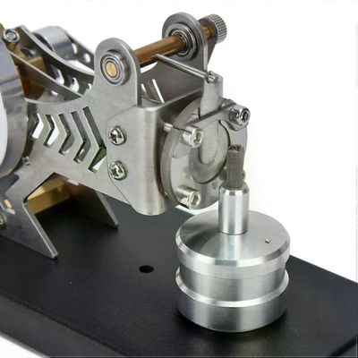 Täysmetallinen tyhjiö-stirling-moottori DIY kuumakaasuturbiinin varren höyrykonemallisarja fyysinen koe lelu lahja LPY