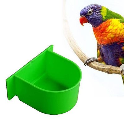 Fugle Feeder Pet Food Water Bowl Garden Hængende Fodring Parrot Pigeons Holder Indendørs Pet Feeding Tools