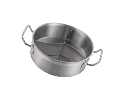 Ruili Dobbelt bund Binaural Tre Grid Composite Bottom Soup Pot Shamisen Tangbao Komfur Applicable (punkt 03) 260*90