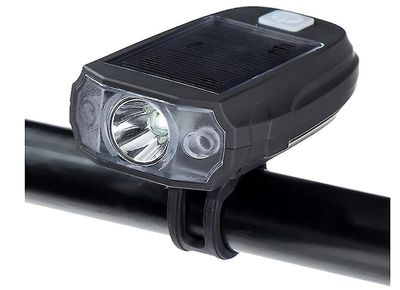 Mikasa 650lm Cykling Cykel Light Abs Solenergi Bright Led Light Usb Charge Front Light (sort)