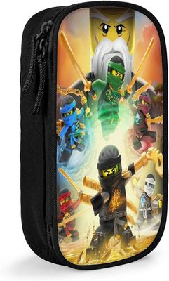 Kerota TI891 Ninjago penaali, matkakosmetiikkalaukku, suurikapasiteettinen vetoketjullinen penaali, paperitavaran säilytyslaatikko, syntymäpäivälah...