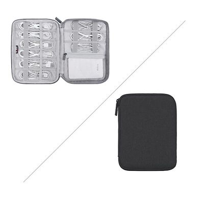 Handuo Kabel Arrangør Electronics Tilbehør sager til kabel, oplader, telefon, Usb, Sd-kort SORT Doubletrumpet