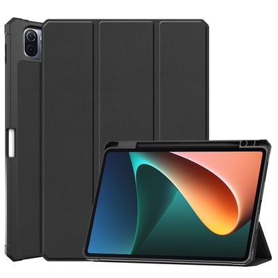 König Tablet-etui til Xiaomi Mi Pad 5 beskyttelsesetui tegnebog 360 etuier sort