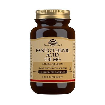 Solgar Pantothenic Acid 550mg kapselit 50 (12548703)
