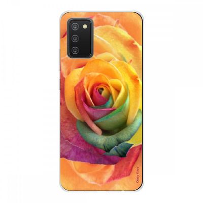 Crazy Kase Cover Til Samsung Galaxy A02s Soft Silicone 1 Mm, Pink Flower Farvet