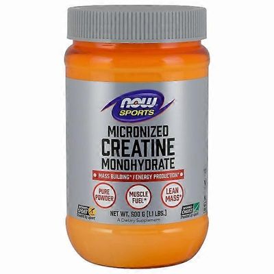 NOW Foods Nyt elintarvikkeet Kreatiinimonohydraatti, mikronisoitu, 1.1 paunaa