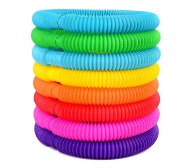 Yunshu 8stk sensoriske rør legetøj ADHD legetøj børn fidgets for børn
