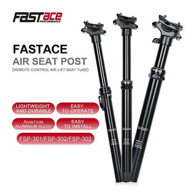Fastace Mtb Højde justerbar luft sadelpind Dropper 30.9/31.6mm 440mm intern routing eksternt kabel Fjernbetjening 125mm rejsesæde Fastace 31.6 Center